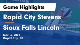 Rapid City Stevens  vs Sioux Falls Lincoln  Game Highlights - Nov. 6, 2021