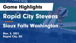 Rapid City Stevens  vs Sioux Falls Washington  Game Highlights - Nov. 5, 2021