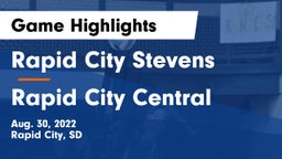 Rapid City Stevens  vs Rapid City Central  Game Highlights - Aug. 30, 2022