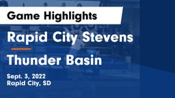 Rapid City Stevens  vs Thunder Basin  Game Highlights - Sept. 3, 2022