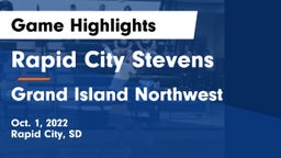 Rapid City Stevens  vs Grand Island Northwest  Game Highlights - Oct. 1, 2022