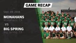 Recap: Monahans  vs. Big Spring  2016