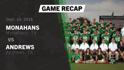 Recap: Monahans  vs. Andrews  2016