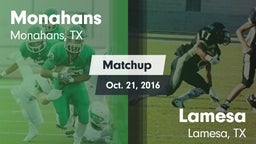 Matchup: Monahans  vs. Lamesa  2016