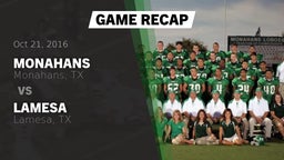 Recap: Monahans  vs. Lamesa  2016