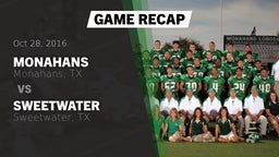 Recap: Monahans  vs. Sweetwater  2016