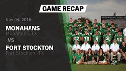 Recap: Monahans  vs. Fort Stockton  2016