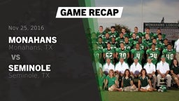 Recap: Monahans  vs. Seminole  2016