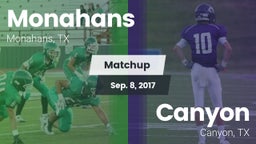 Matchup: Monahans  vs. Canyon  2017