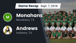 Recap: Monahans  vs. Andrews  2018