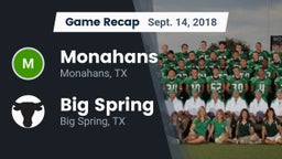 Recap: Monahans  vs. Big Spring  2018