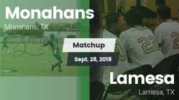 Matchup: Monahans  vs. Lamesa  2018