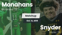 Matchup: Monahans  vs. Snyder  2017