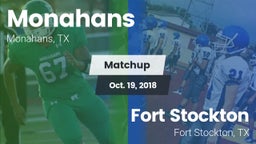 Matchup: Monahans  vs. Fort Stockton  2018
