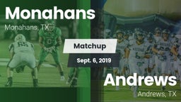 Matchup: Monahans  vs. Andrews  2019