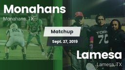 Matchup: Monahans  vs. Lamesa  2019