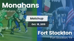 Matchup: Monahans  vs. Fort Stockton  2019