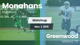 Matchup: Monahans  vs. Greenwood   2019