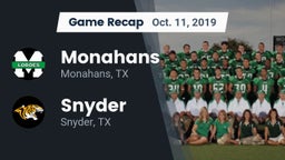Recap: Monahans  vs. Snyder  2019