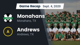 Recap: Monahans  vs. Andrews  2020