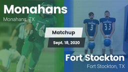 Matchup: Monahans  vs. Fort Stockton  2020