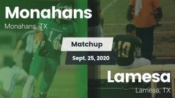 Matchup: Monahans  vs. Lamesa  2020