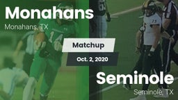 Matchup: Monahans  vs. Seminole  2020