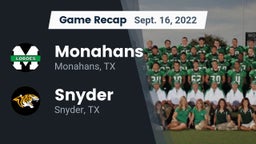 Recap: Monahans  vs. Snyder  2022