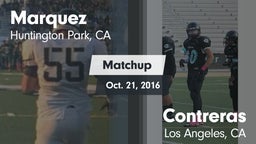 Matchup: Marquez  vs. Contreras  2015