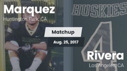Matchup: Marquez  vs. Rivera  2016