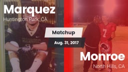 Matchup: Marquez  vs. Monroe  2016