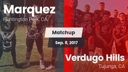 Matchup: Marquez  vs. Verdugo Hills  2016