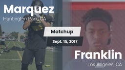 Matchup: Marquez  vs. Franklin  2017
