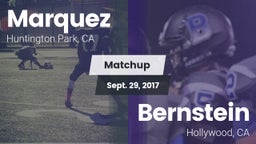 Matchup: Marquez  vs. Bernstein  2017