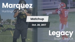 Matchup: Marquez  vs. Legacy  2016
