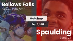 Matchup: Bellows Falls High S vs. Spaulding  2017