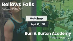Matchup: Bellows Falls High S vs. Burr & Burton Academy  2017