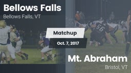 Matchup: Bellows Falls High S vs. Mt. Abraham  2017