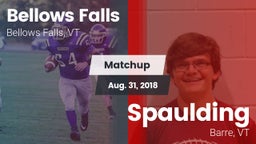 Matchup: Bellows Falls High S vs. Spaulding  2018