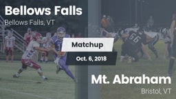 Matchup: Bellows Falls High S vs. Mt. Abraham  2018