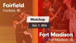 Matchup: Fairfield High vs. Fort Madison  2016