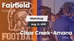 Matchup: Fairfield High vs. Clear Creek-Amana 2018
