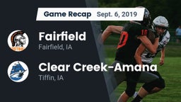 Recap: Fairfield  vs. Clear Creek-Amana 2019