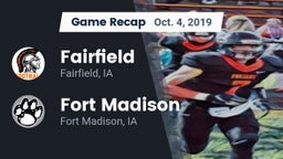 Recap: Fairfield  vs. Fort Madison  2019