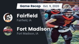 Recap: Fairfield  vs. Fort Madison  2020