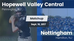 Matchup: Hopewell Valley Cent vs. Nottingham  2017