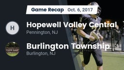 Recap: Hopewell Valley Central  vs. Burlington Township  2017