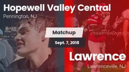 Matchup: Hopewell Valley Cent vs. Lawrence  2018