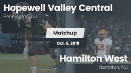 Matchup: Hopewell Valley Cent vs. Hamilton West  2018