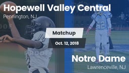 Matchup: Hopewell Valley Cent vs. Notre Dame  2018